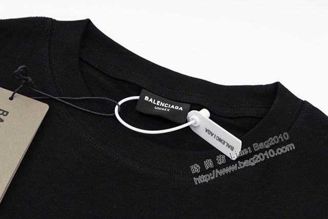 Balenciaga專櫃巴黎世家2023SS新款龜裂印花T恤 男女同款 tzy2638